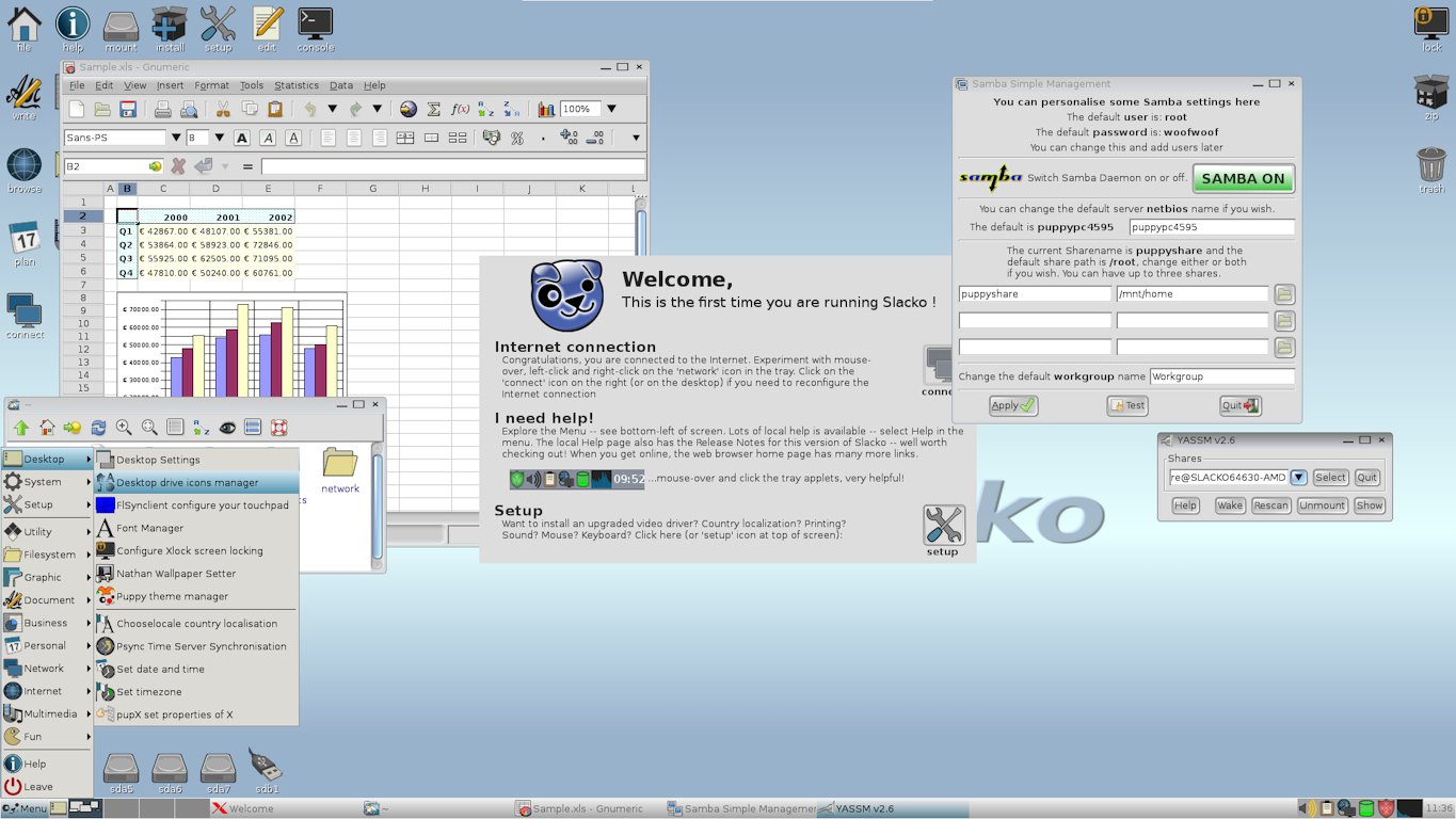 Screenshot of Slacko 6.3.0